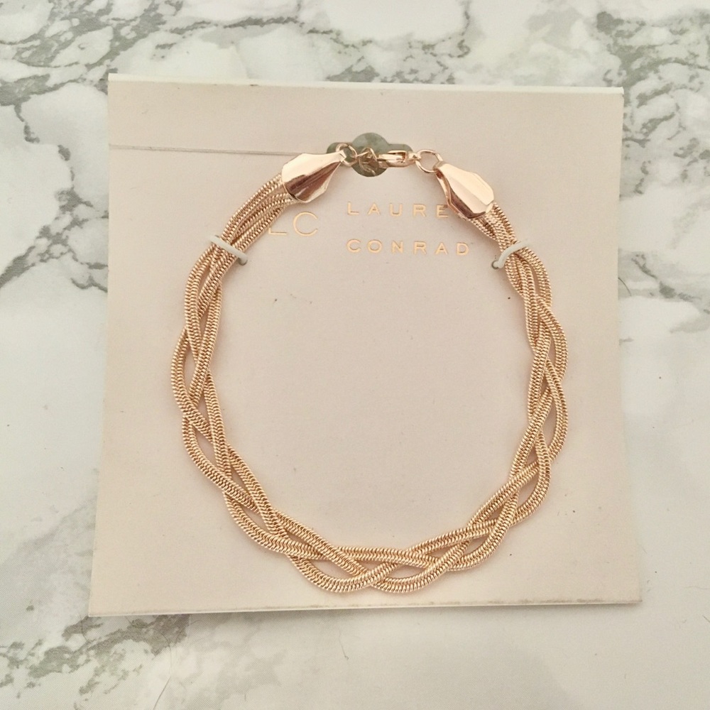 🆓GIFT NWT LC Lauren Conrad Rose Gold Bracelet